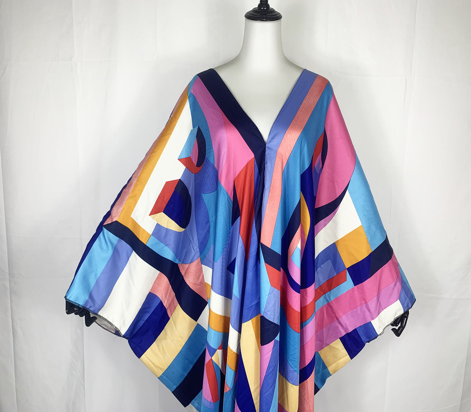 Caftan-vestido longo de seda,  - Boho Summer Beach Maxi Dress avaliação e preço